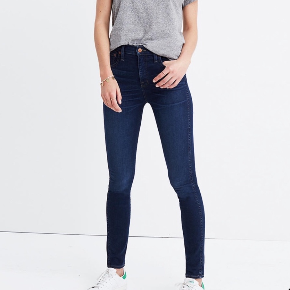 Madewell High Riser Skinny Hayes Wash